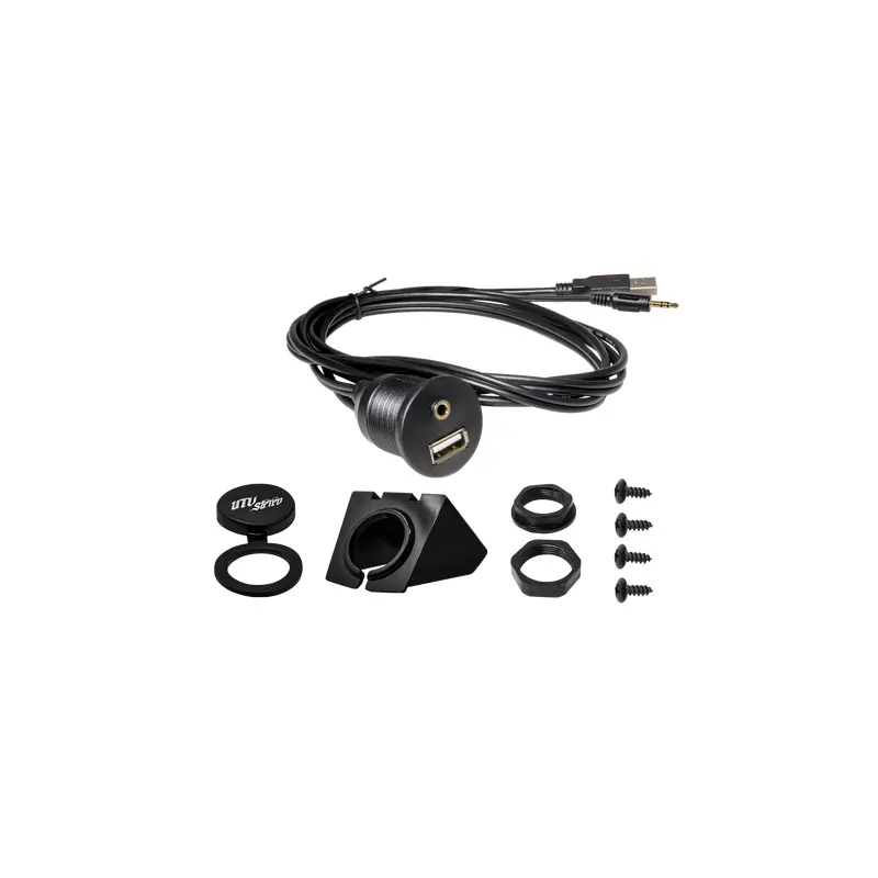 USB & Auxiliary Flush Mount Adapter for Source Units | UTVS-USB/AUX-FLMT