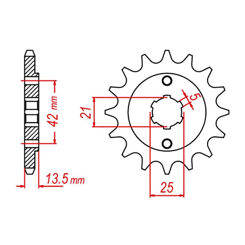 MTX 725 Steel Front Sprocket #530