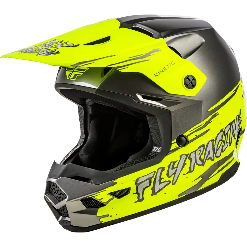 Youth Kinetic Surge Helmet Grey/Hi Vis Ym
