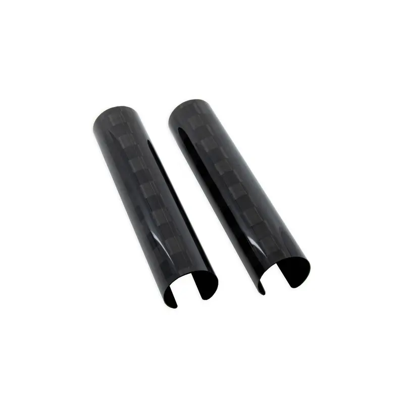 Beta USA Carbon Fiber Fork Guards, Checkered Pattern