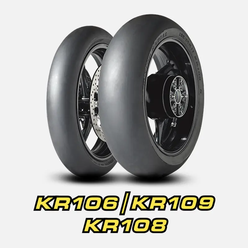 Dunlop 125/80-17 KR109 MS3 Racing Slick Front Tyre - Radial TL
