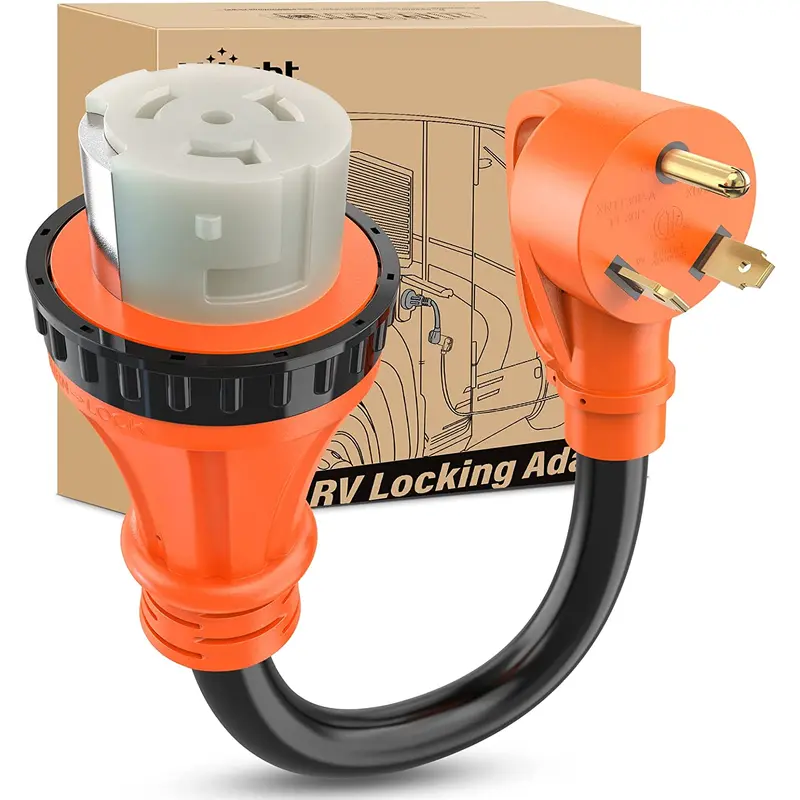 30AMP to 50AMP RV Locking Adapter Cord