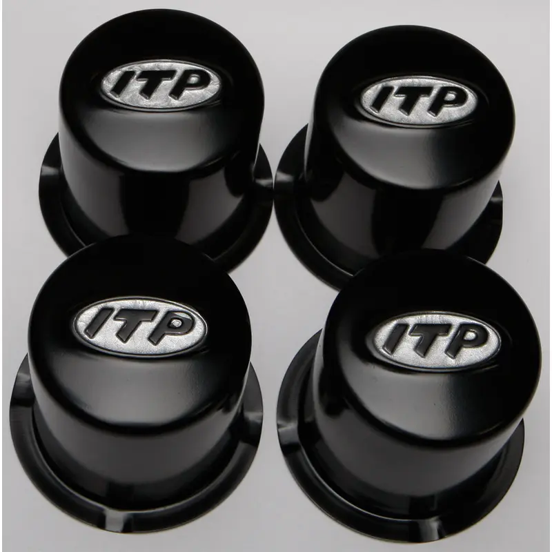Steel 4/110 Black Cap 4 Pack
