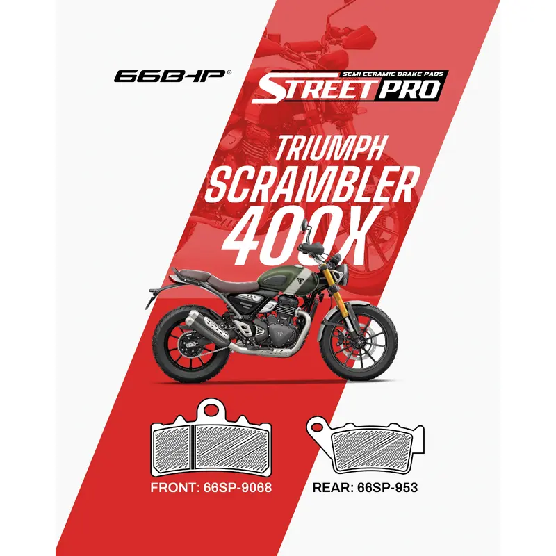 Triumph Scrambler 400 Street Pro Semi Ceramic Brake Pads