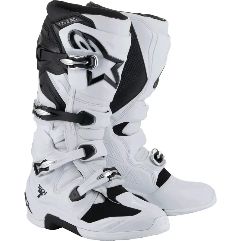 Alpinestars Tech 7 Boots White/Black - Part Number 2012025-21-9