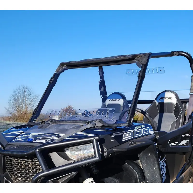 Polaris RZR 900 - 1 Pc Windshield with Clamp and Vent Options