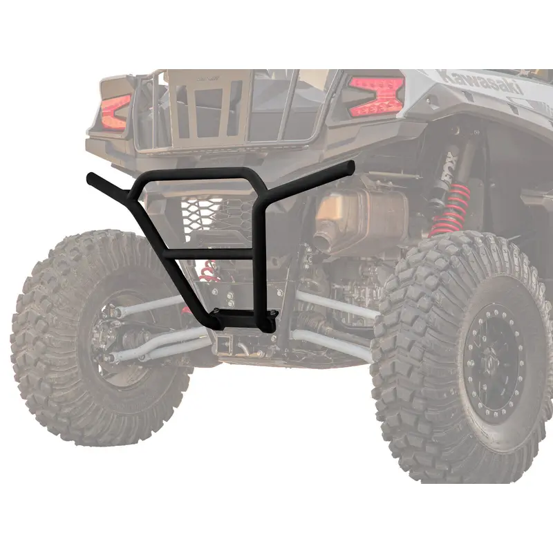 SuperATV Rear Bumper for Kawasaki Teryx KRX 1000 (2020+) - Wrinkle Black