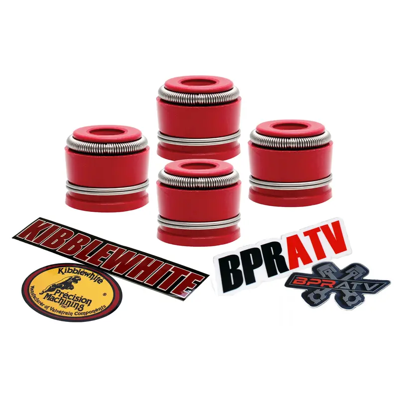 05-24 Suzuki King Quad 700 750 Kibblewhite RED Viton Valve Stem Seals Set 4 Four