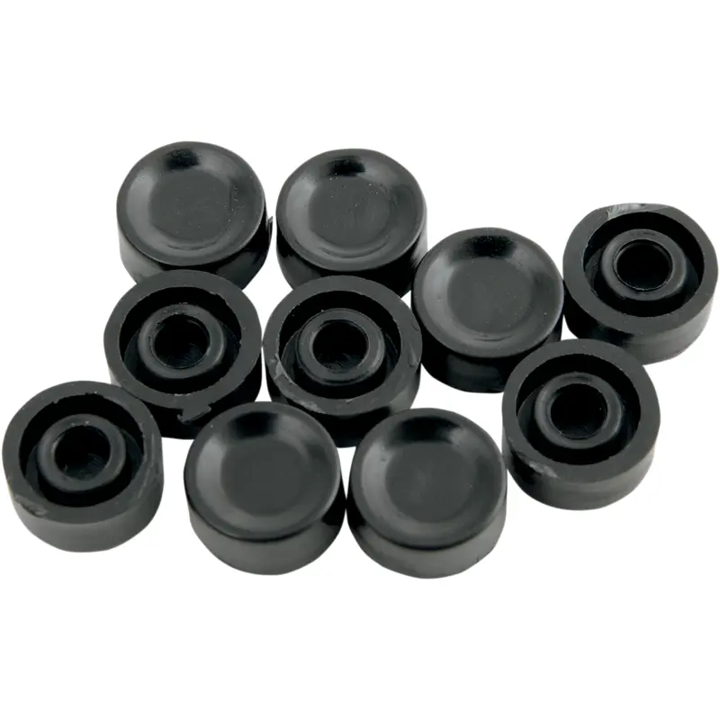DRAG SPECIALTIES Button Cap - Horn/Start - Short - Black 26-0193-BC101