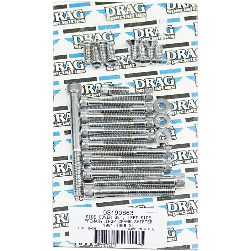 DRAG SPECIALTIES Bolt Set - Side Cover - XL MK248