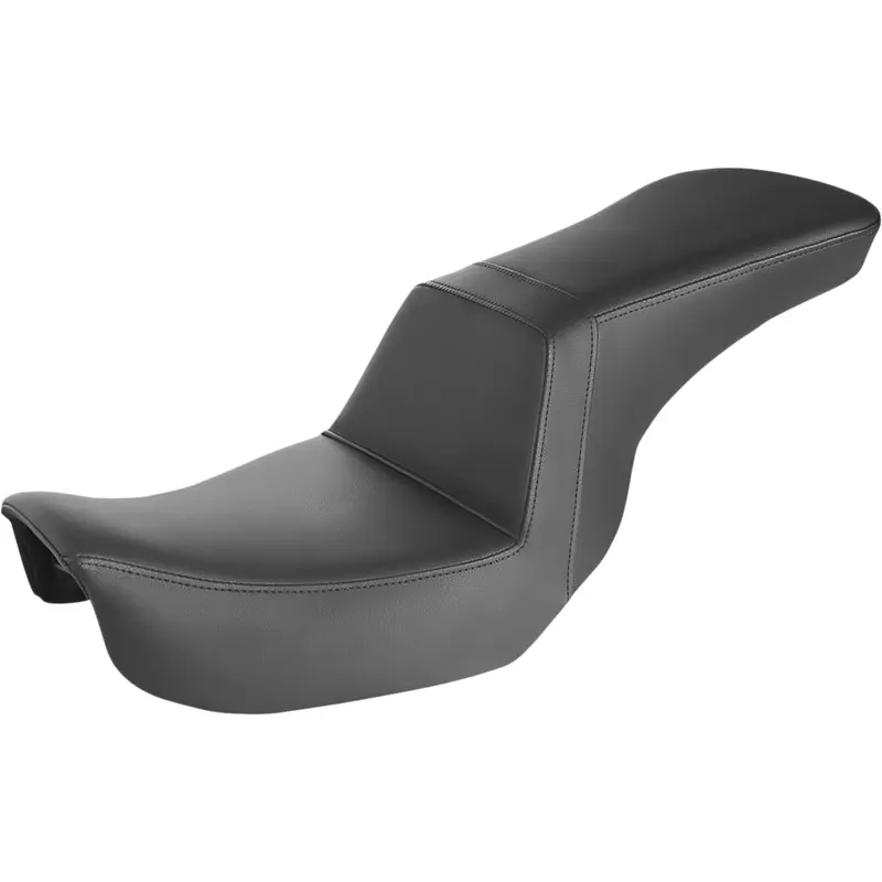 SADDLEMEN Step-Up Seat - Smooth - Black - Dyna 806-04-194