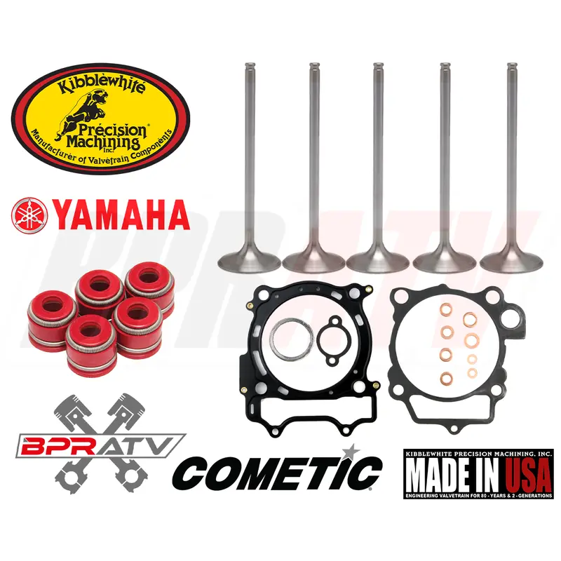 Yamaha YFZ450R YFZ 450R Complete Kibblewhite Valve Kit & 98mm Cometic Top Gasket