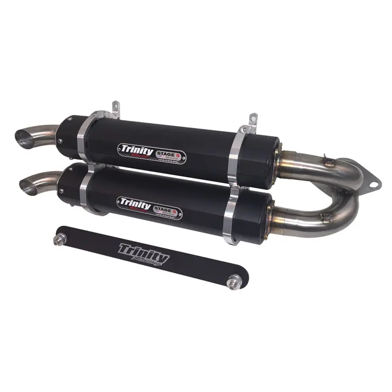 Trinity Racing Stage 5 Dual Exhaust System Black