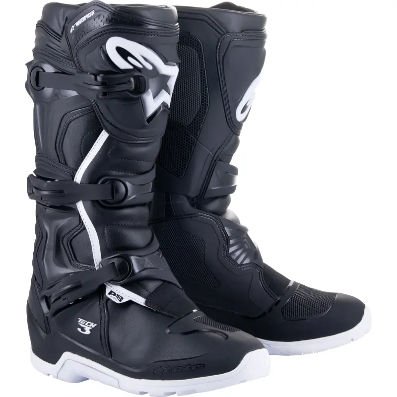 Alpinestars Tech 3 Enduro Waterproof Boots Black/White Size 11 - Part 2013324-12-11