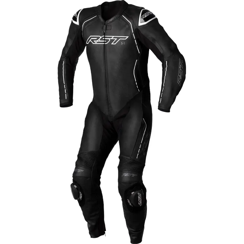 RST S1 Ce Suit Blk/Blk/Whi Leather 2xl