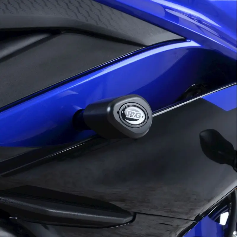 R&G Racing White Aero Style Crash Protection Bobbins For 2019-2024 Yamaha YZF R3
