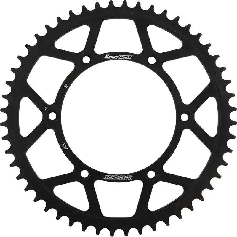 SUPERSPROX STEEL SPROCKET 52T BLACK RFE-245-52-BLK