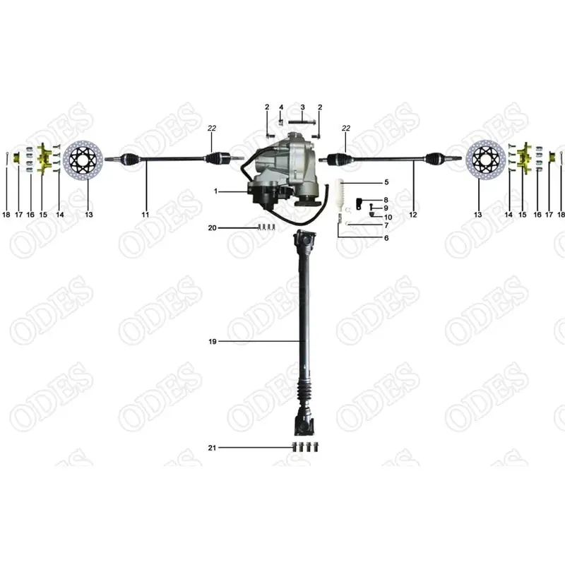 ODES-Front brake disc (Front Rotor)- 10106010020