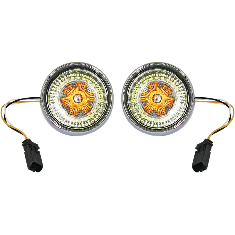 Custom Dynamics Bullet Turn Signal - JAE CVO - Chrome - Smoke Lens PB-BB-AW-JAECS