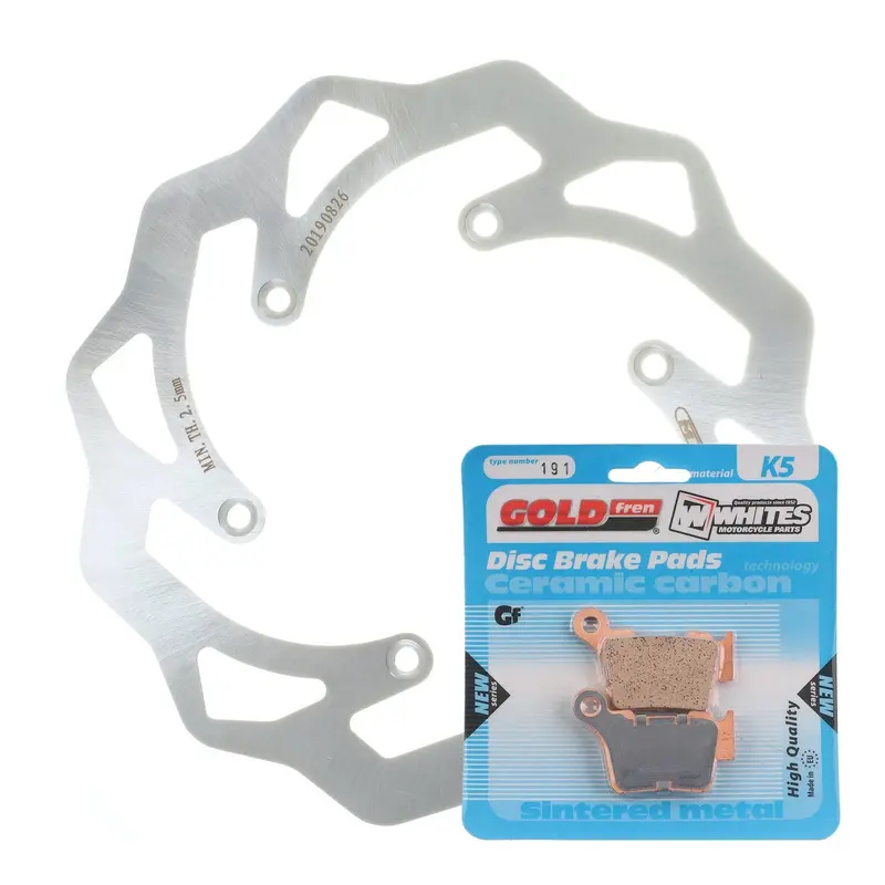 BRAKE ROTOR & PAD REAR KIT - KTM 450 SX-F 07-19 - WAVE #MDKR08010