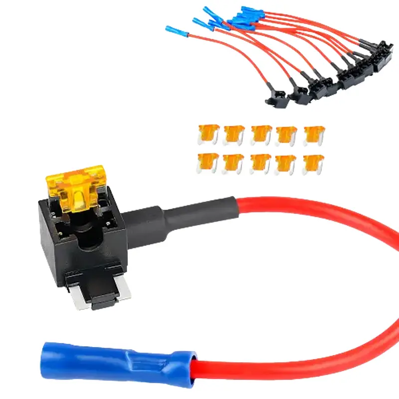 10Pcs Low Profile Mini Add-A-Circuit Fuse Adapter