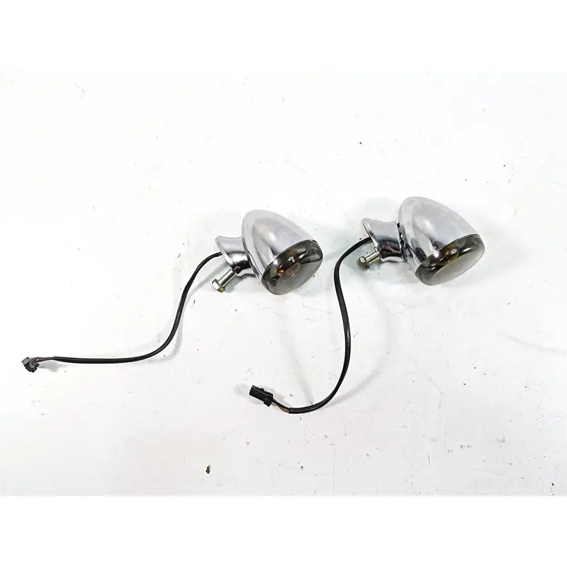 2009 Harley Dyna FXDFSE CVO Fat Bob Rear Smoked Blinker Turn Signal Set 69196-03