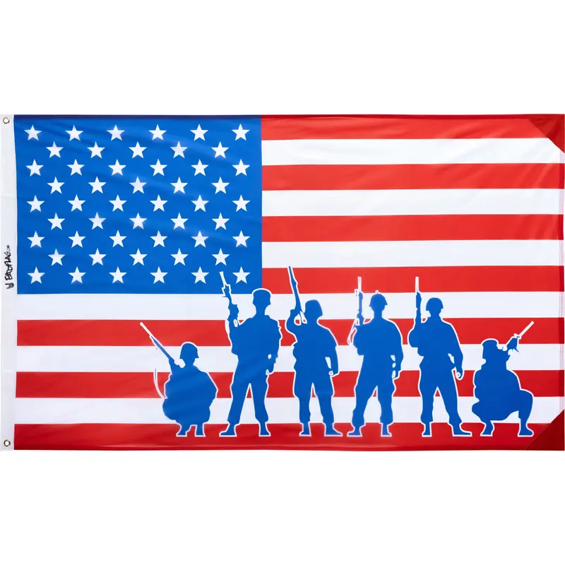 Troops American Flag