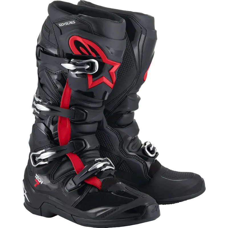 Tech 7 Boots Black/Red Fluo 9