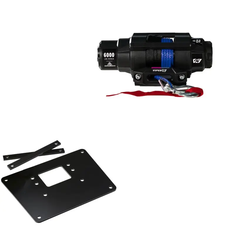 Viper 6000lbs V3 Winch Blue Rope With Mount For Arctic Cat 500 2002-2005