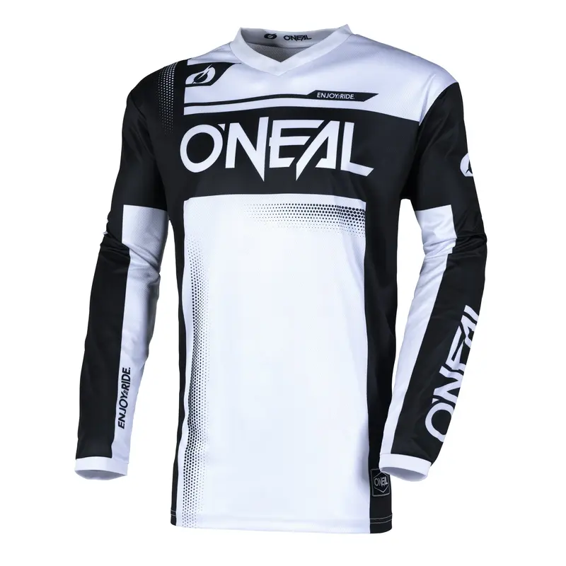 Motocross Jersey 242 O'Neal Element Racewear Black / White Motocross Jersey