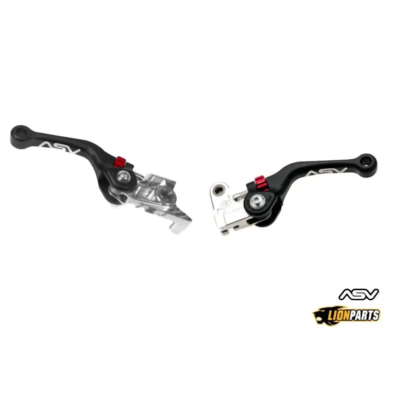 ASV Black Off-Road Shorty Brake and Clutch Lever For Husqvarna FE450 2018-2020