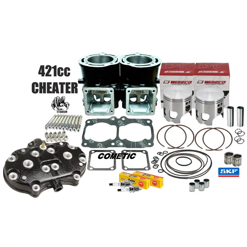 Banshee 392 Big Bore Ported 68mm Cylinders Cheater Top End Rebuild Redo Kit
