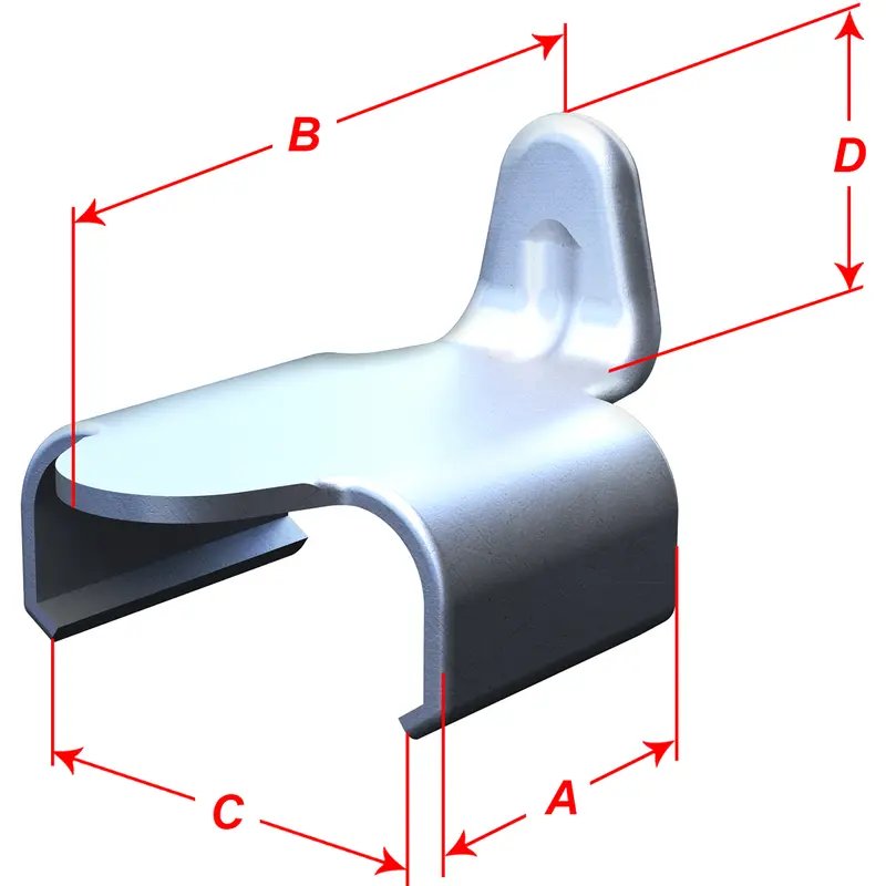 CAMSO Guide Track Clips - 0.625" Clip Length - 10 Pack AFT120106