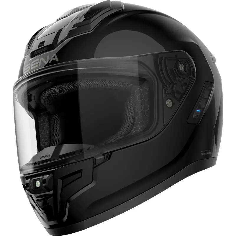 Phantom Ff Mesh Com Helmet Glossy Black Md