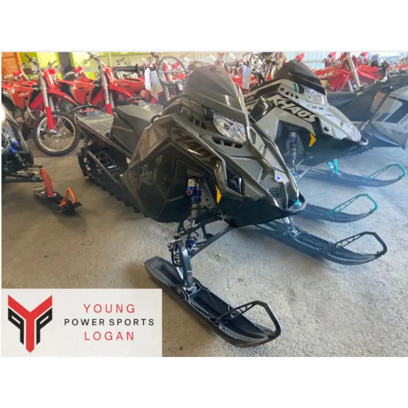 New 2025 Polaris 9R RMK KHAOS 155 Shadow Gray / Gloss Black