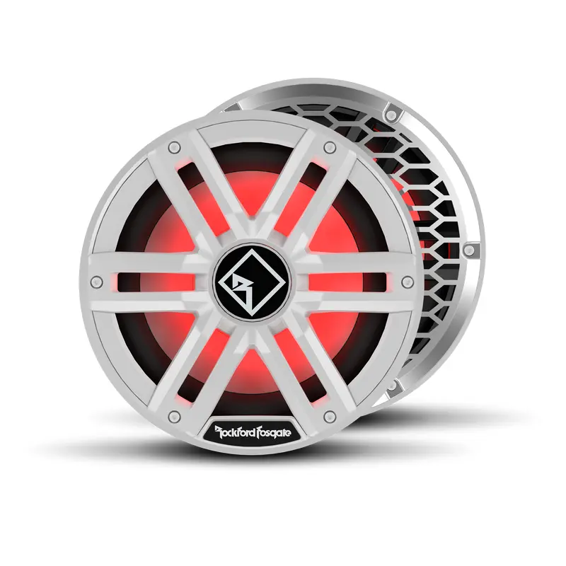 M2 10" DVC 4ohm Color Optix Infinite Baffle Marine Subwoofer - White