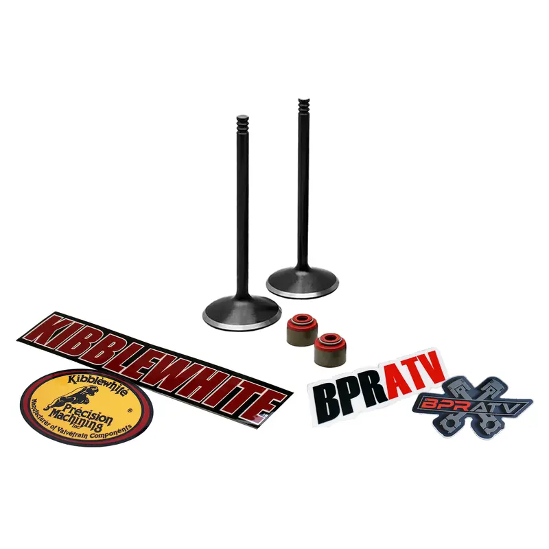 Honda CRF150R CRF 150R Kibblewhite Black Diamond Intake Valves & Red Viton Seals