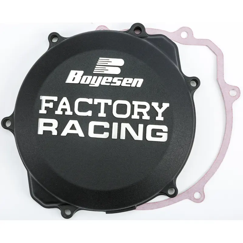 BOYESEN FACTORY RACING CLUTCH COVER BLACK CC-32AB