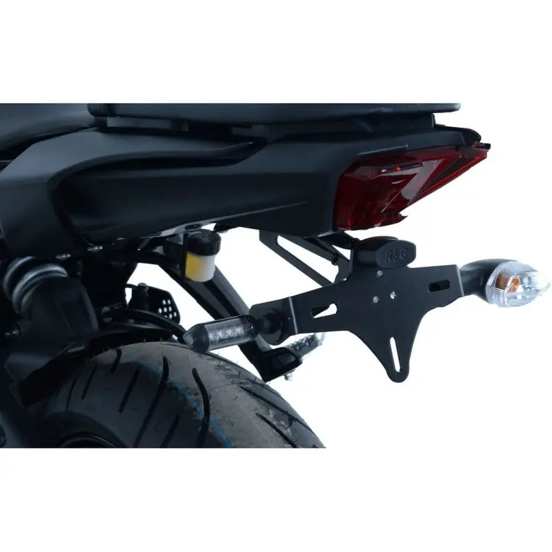 R&G Racing Black Tail Tidy License Plate Holder For 2014-2020 Yamaha MT-07 FZ-07