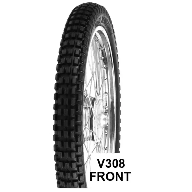 275-21 V308F Tube Type Trial Tyres Vee Rubber (V21275V308F)