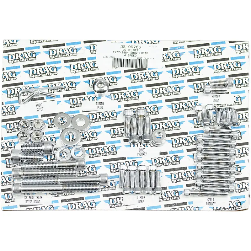 DRAG SPECIALTIES Bolts - Motor - Socket-Head - 4-Speed - Big Twin MK109
