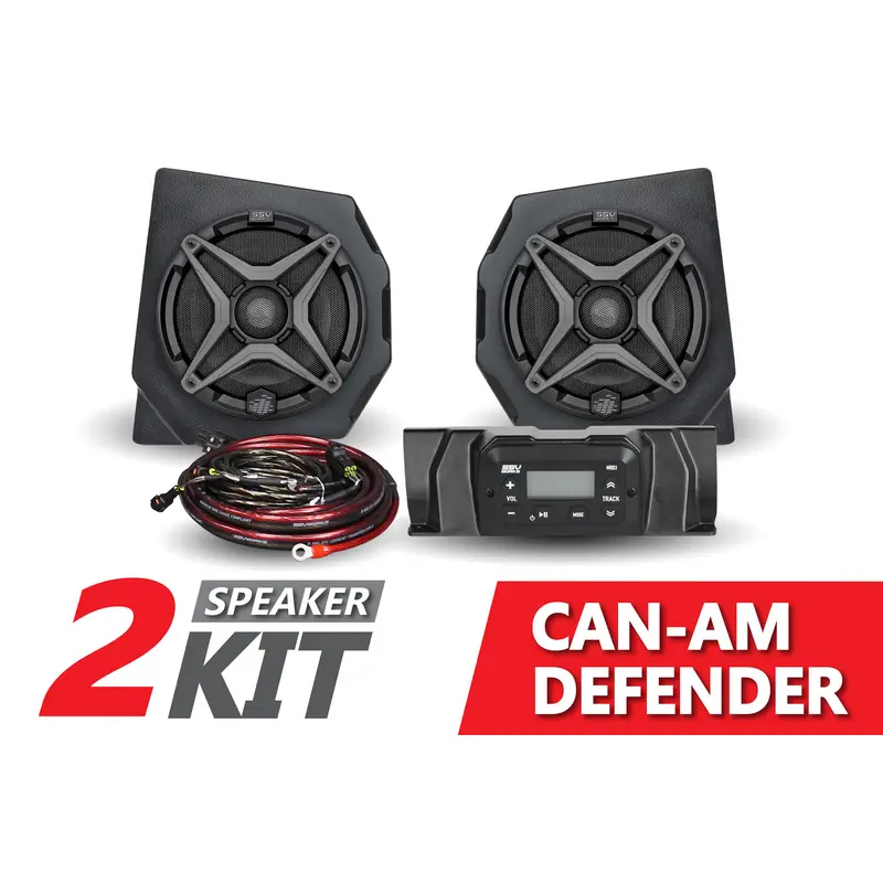 2016-2022 CanAm Defender 2-Speaker Audio Kit