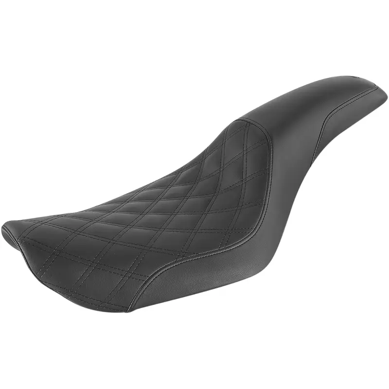 SADDLEMEN Profiler Seat - Front Lattice/Rear Smooth - Black - FXD '96-'03 896-04-149