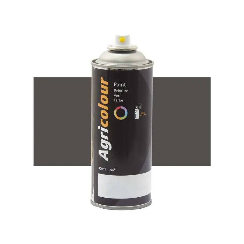 Agricolour - Dark Grey Gloss Paint 400ml Aerosol - Sparex Part No. S.94213