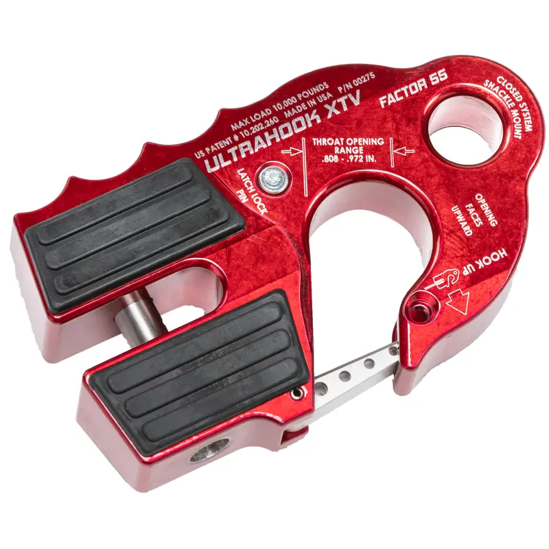 Ultrahook Xtv Winch Shackle Mount Red