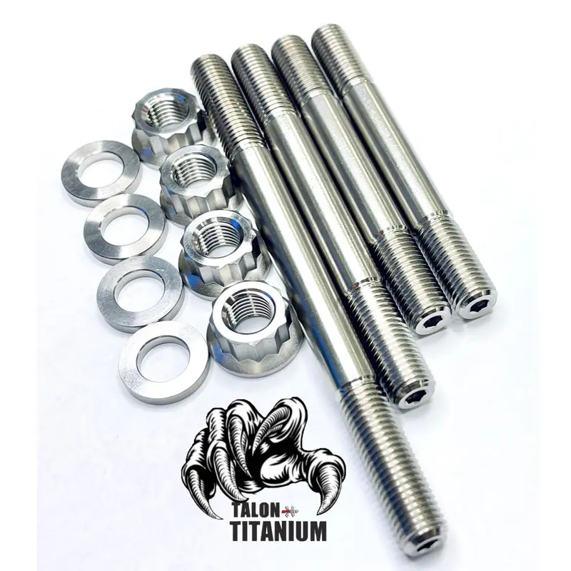 Best 400EX 400X XR400 Cylinder Head Studs ALL TITANIUM Stud Bolt Nut Upgrade Kit