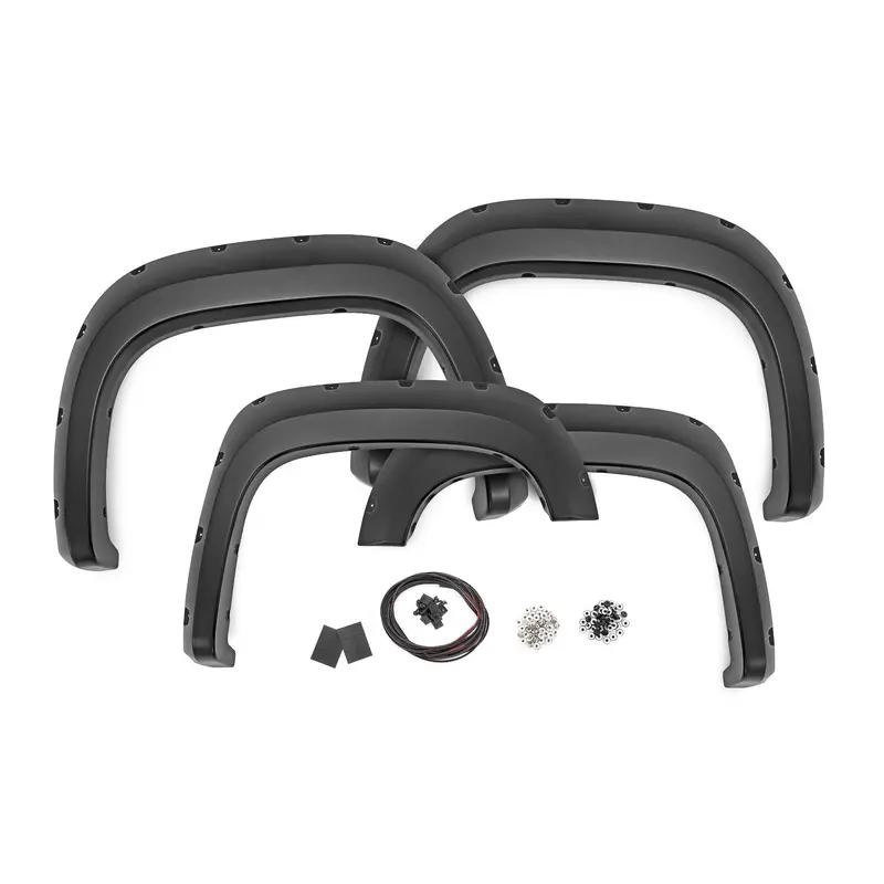 Pocket Fender Flares | 5'9" Bed | GAN Silver | GMC Sierra 1500 2WD/4WD (07-13) | F-G10717-GAN