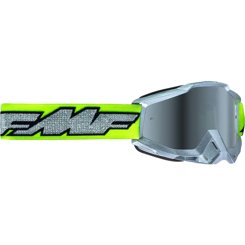 Powerbomb Goggle Rocket Silver/Lime W/Silver Mirror