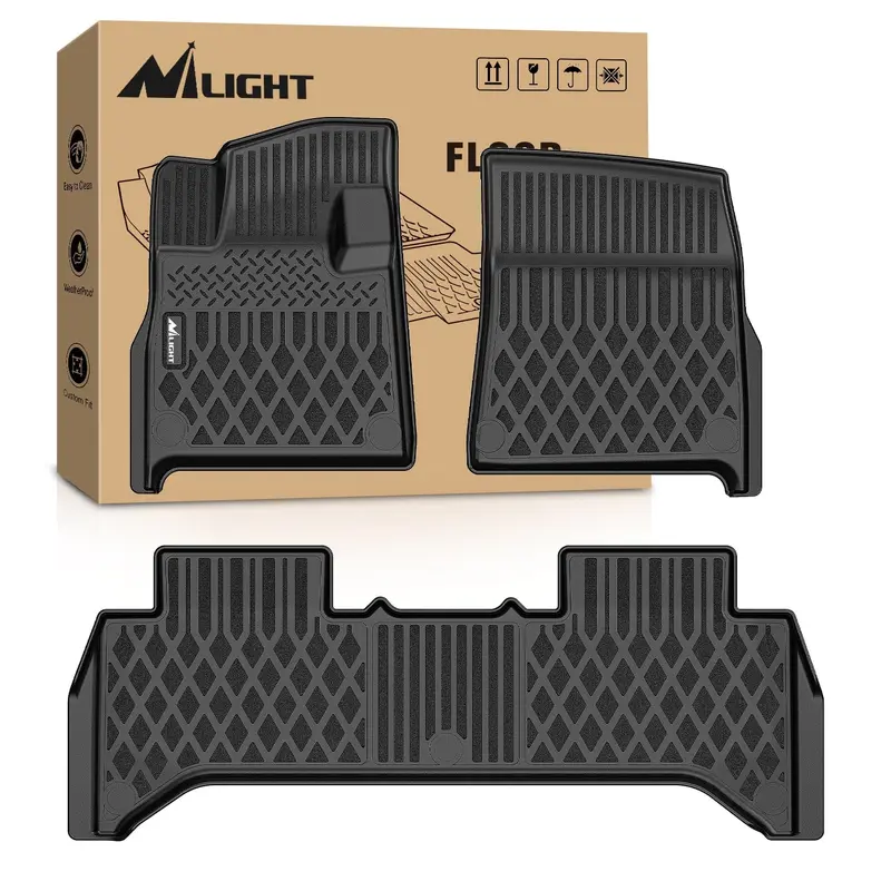 Floor Mats for Rivian R1T 2025 2026 All Weather Custom Fit Heavy Duty Floor Liners