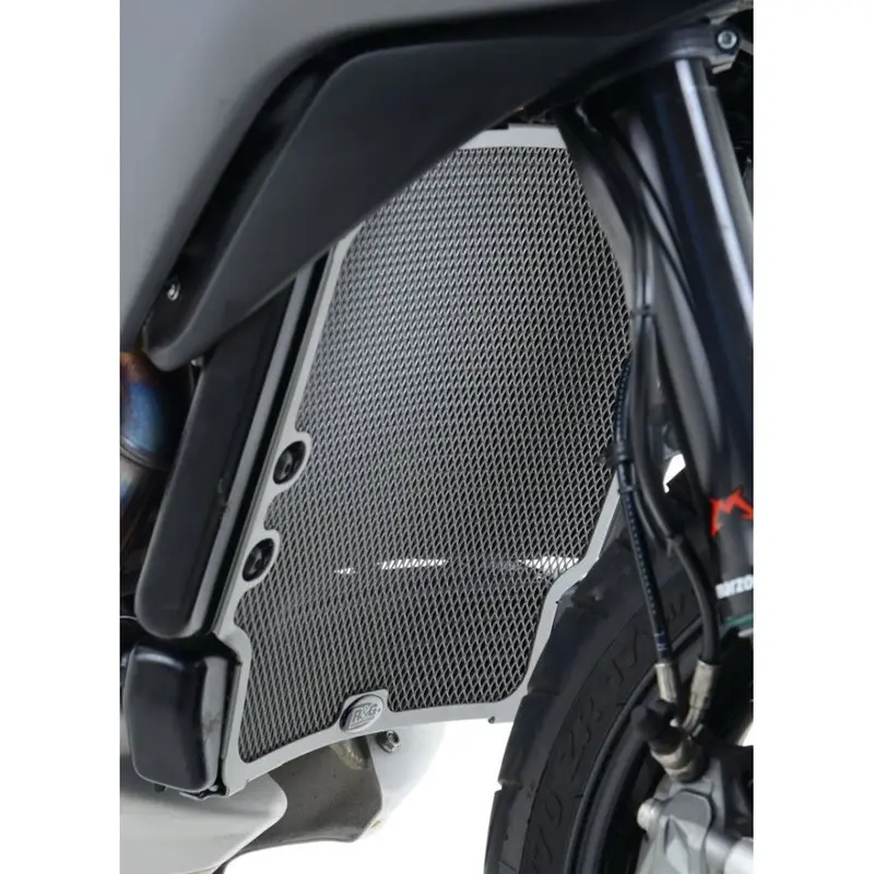 R&G Racing Black Radiator and Oil Cooler Guard For 2014-2018 MV Agusta Rivale 800